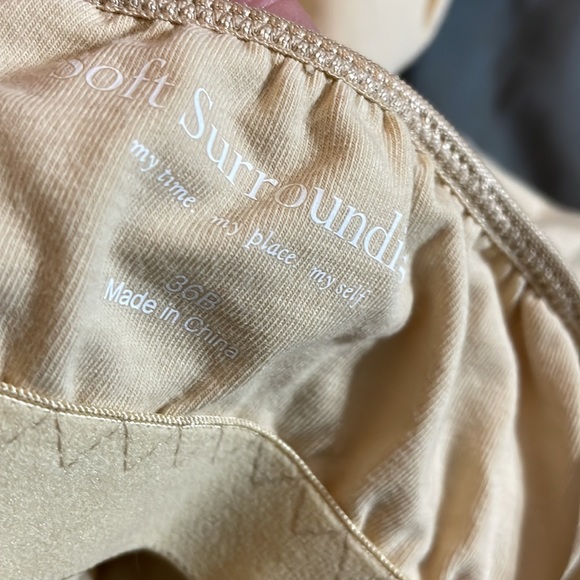 Soft Surroundings Nude Bra Cami SZ 36B - Picture 3 of 3